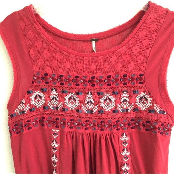 Free People embroidered tank top XS - Picture 5 of 13